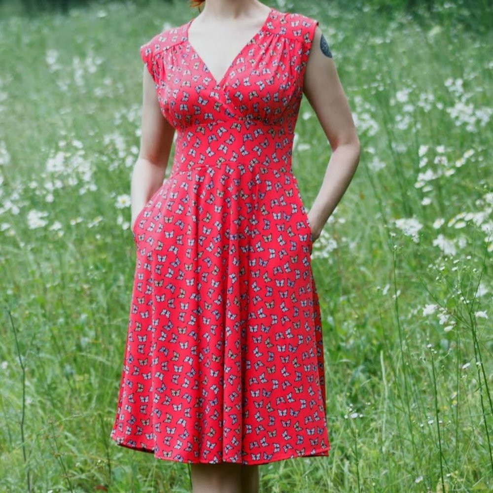 Karina Dresses Nora Dress in Social Butterfly Print